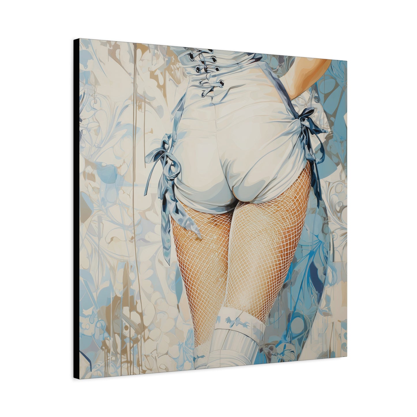 Gallery Wrapped Canvas, Tongue and Cheek Art Canvas, Naughty Girl Art Canvas – Abigail