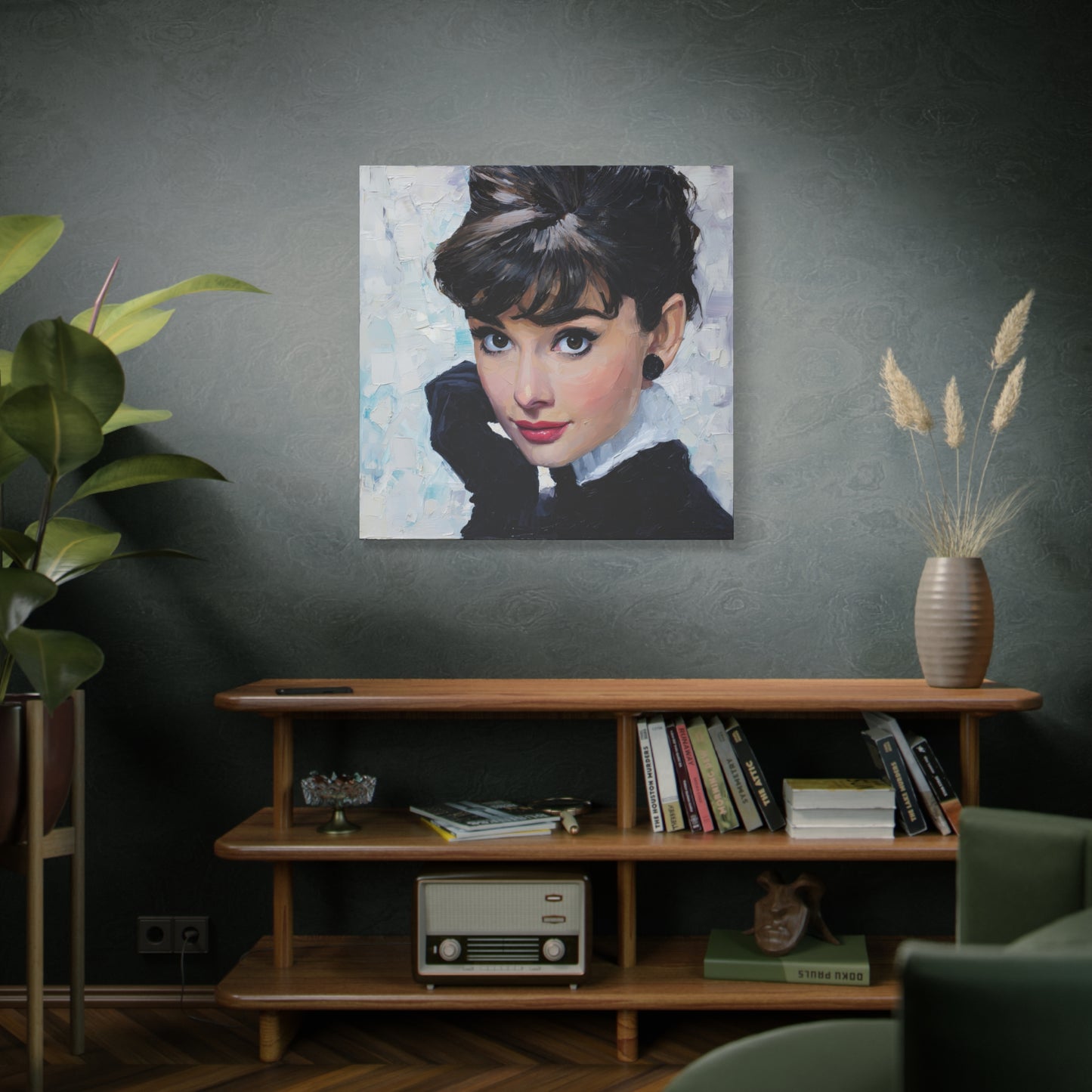 Gallery Wrapped Canvas, The Diva Project Art Canvas, Pinup Art Canvas – Audrey Hepburn - SEVEN