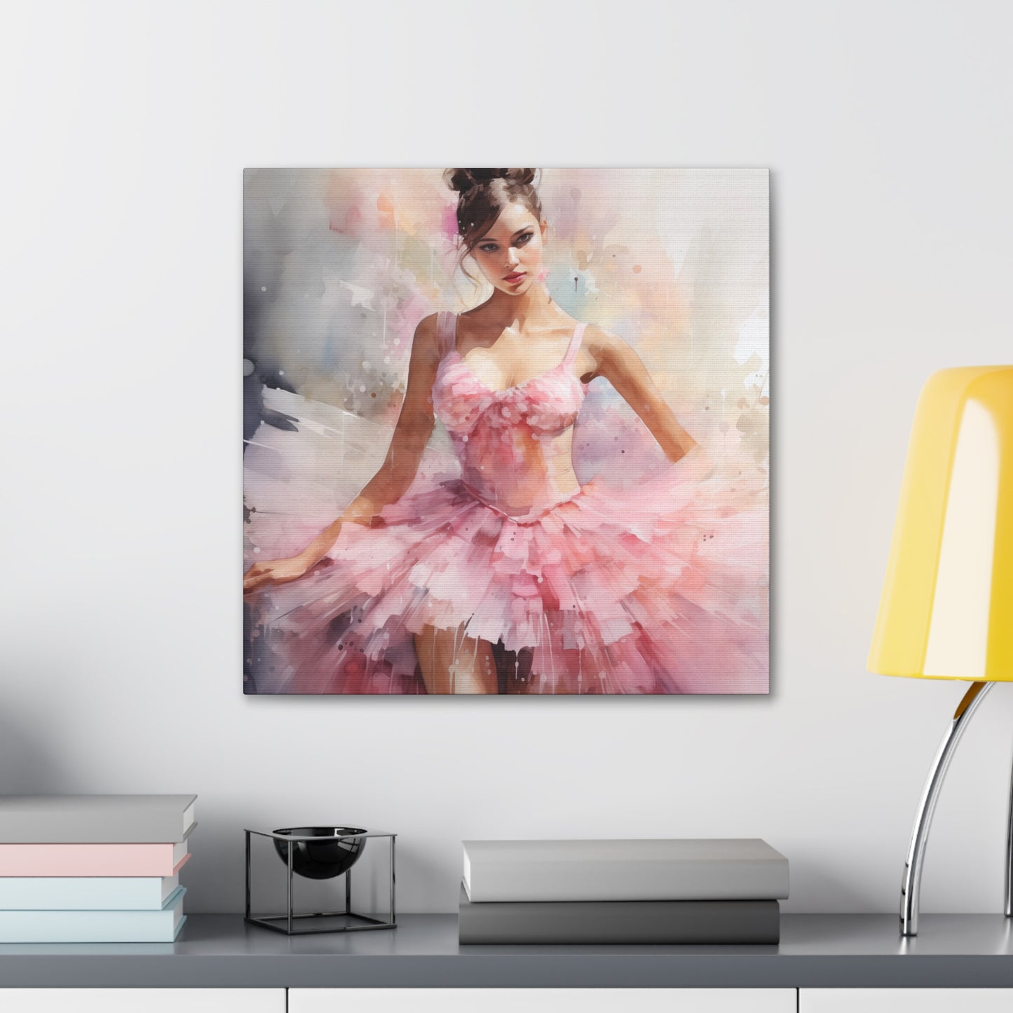 Gallery Wrapped Canvas, Ballerina Beauty, Ballet Art Canvas – Lily