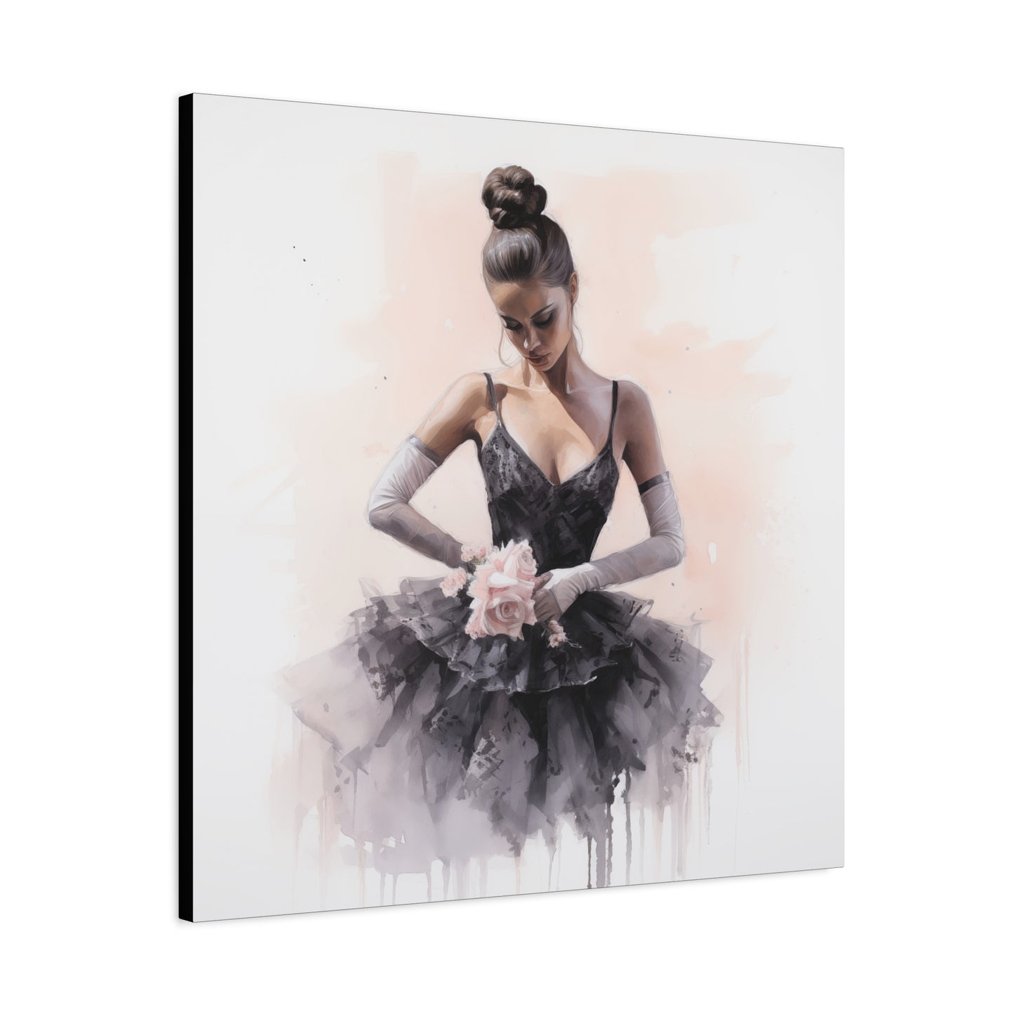 Pointes and Platforms, Gallery Wrapped Canvas, Ballerina Beauty, Ballet Art Canvas – Sonja