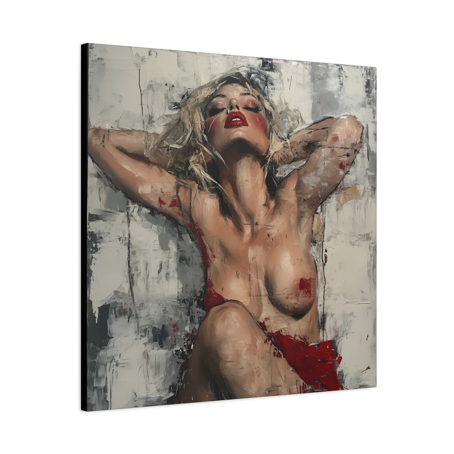 Gallery Wrapped Canvas, Guilt and Grit Adult Art Canvas, Erotic Pinup Art Canvas – Seraphine