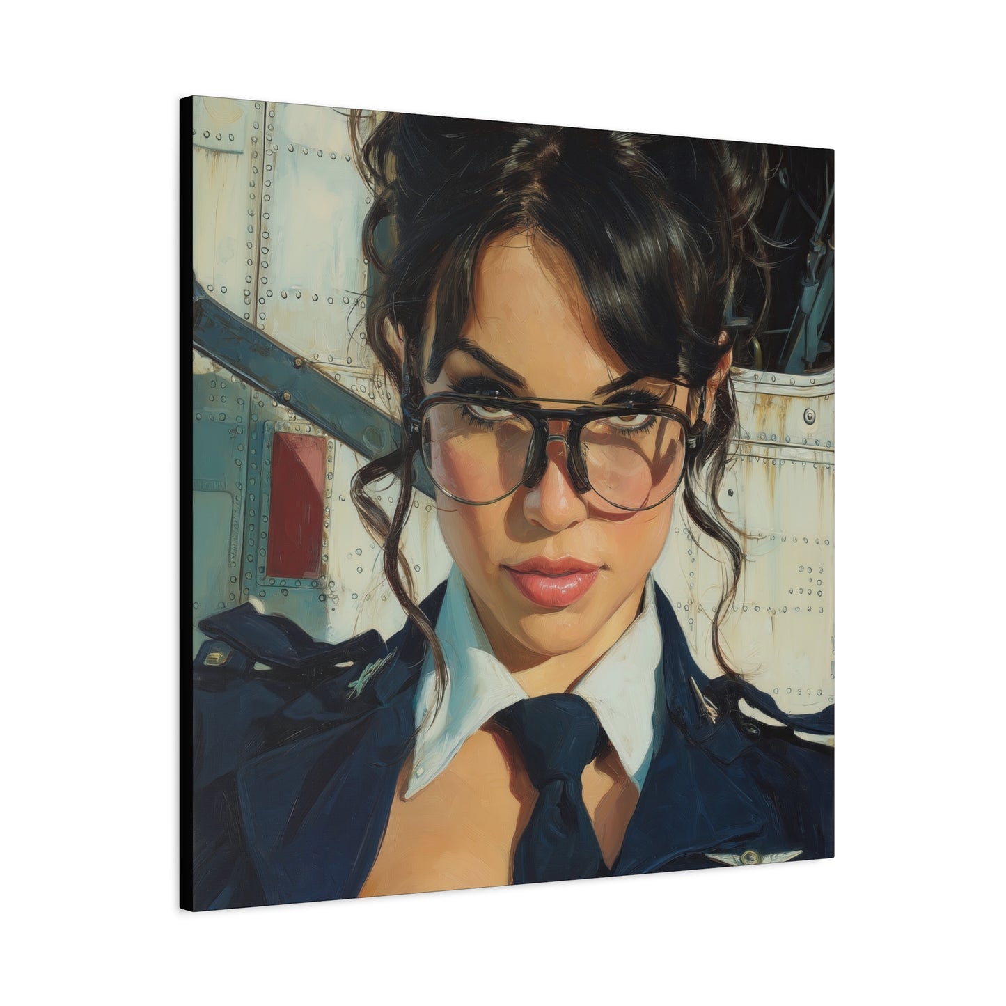 Gallery Wrapped Canvas, Liberty and Lace Art Canvas, Erotic Pinup Art Canvas – Mae