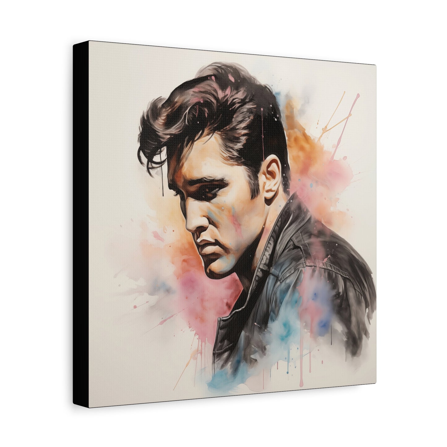 Gallery Wrapped Canvas, Celebrity Inspired, Pop Art Canvas – Elvis