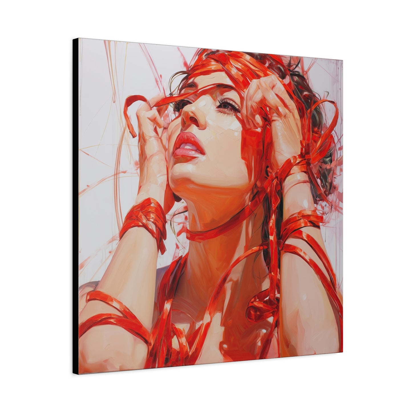 Gallery Wrapped Canvas, Ropes and Reverence Art Canvas, Erotic Shibari Art Canvas – Isolde