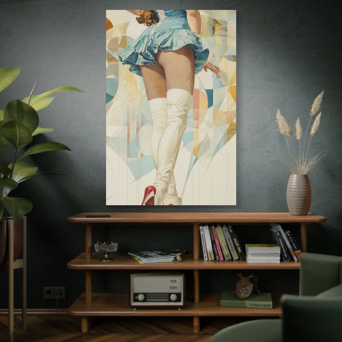 Gallery Wrapped Canvas, Tongue and Cheek Art Canvas, Naughty Girl Art Canvas – Sandy