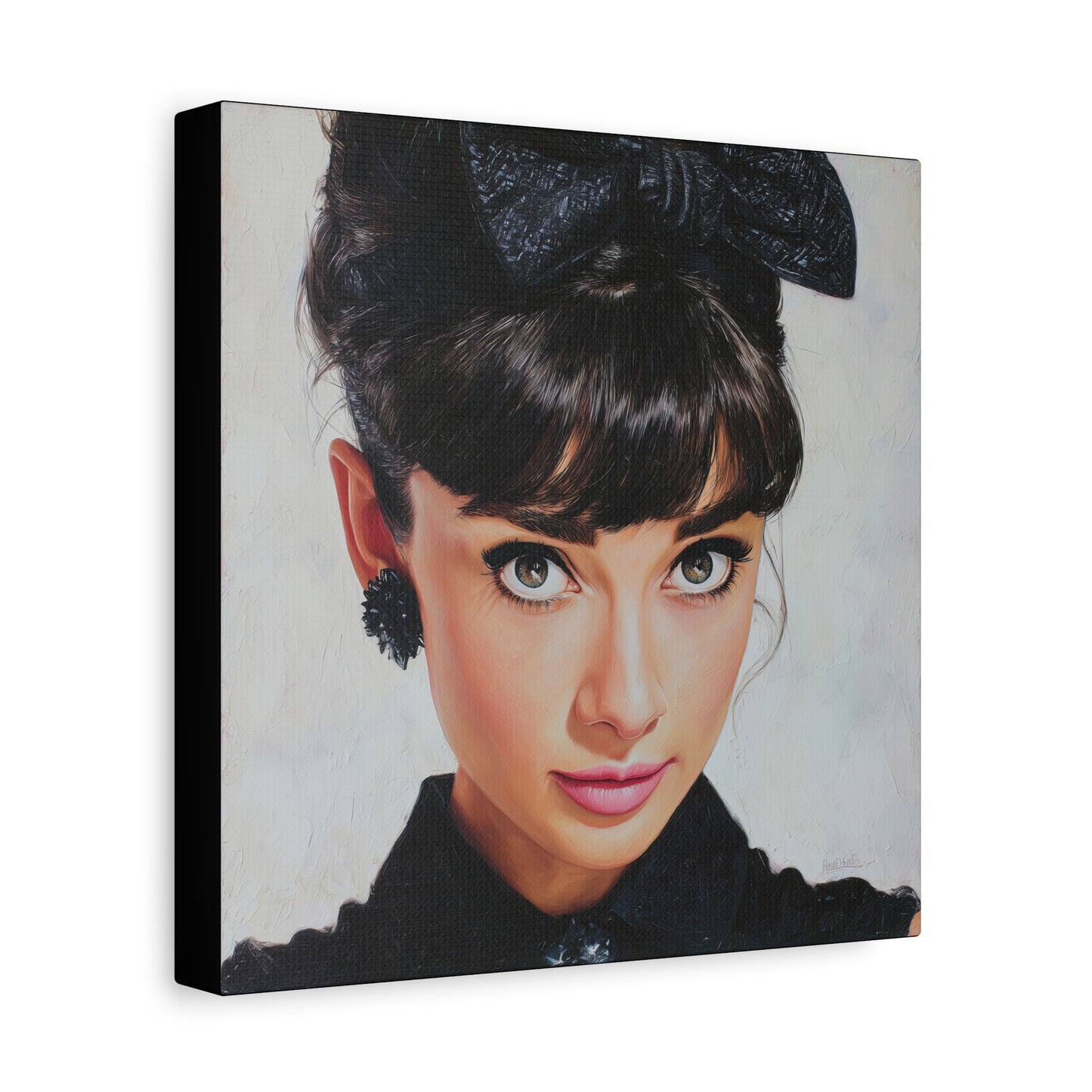 Gallery Wrapped Canvas, The Diva Project Art Canvas, Pinup Art Canvas – Audrey Hepburn - NINE