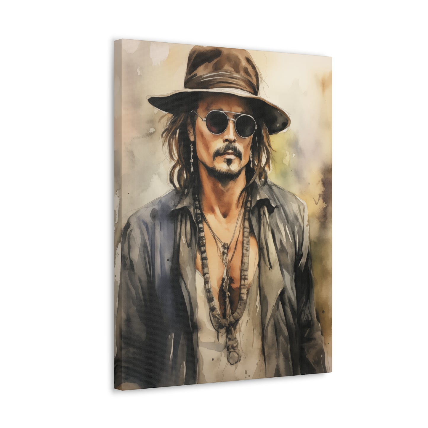 Gallery Wrapped Canvas, Celebrity Inspired, Pop Art Canvas – Johnny