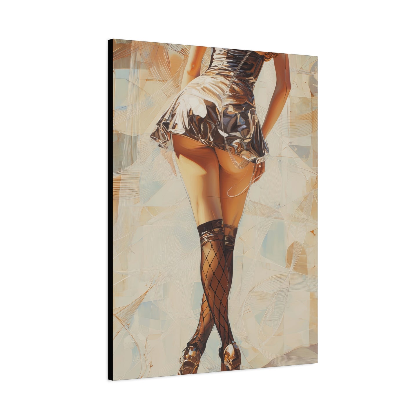Gallery Wrapped Canvas, Tongue and Cheek Art Canvas, Naughty Girl Art Canvas – Gilda