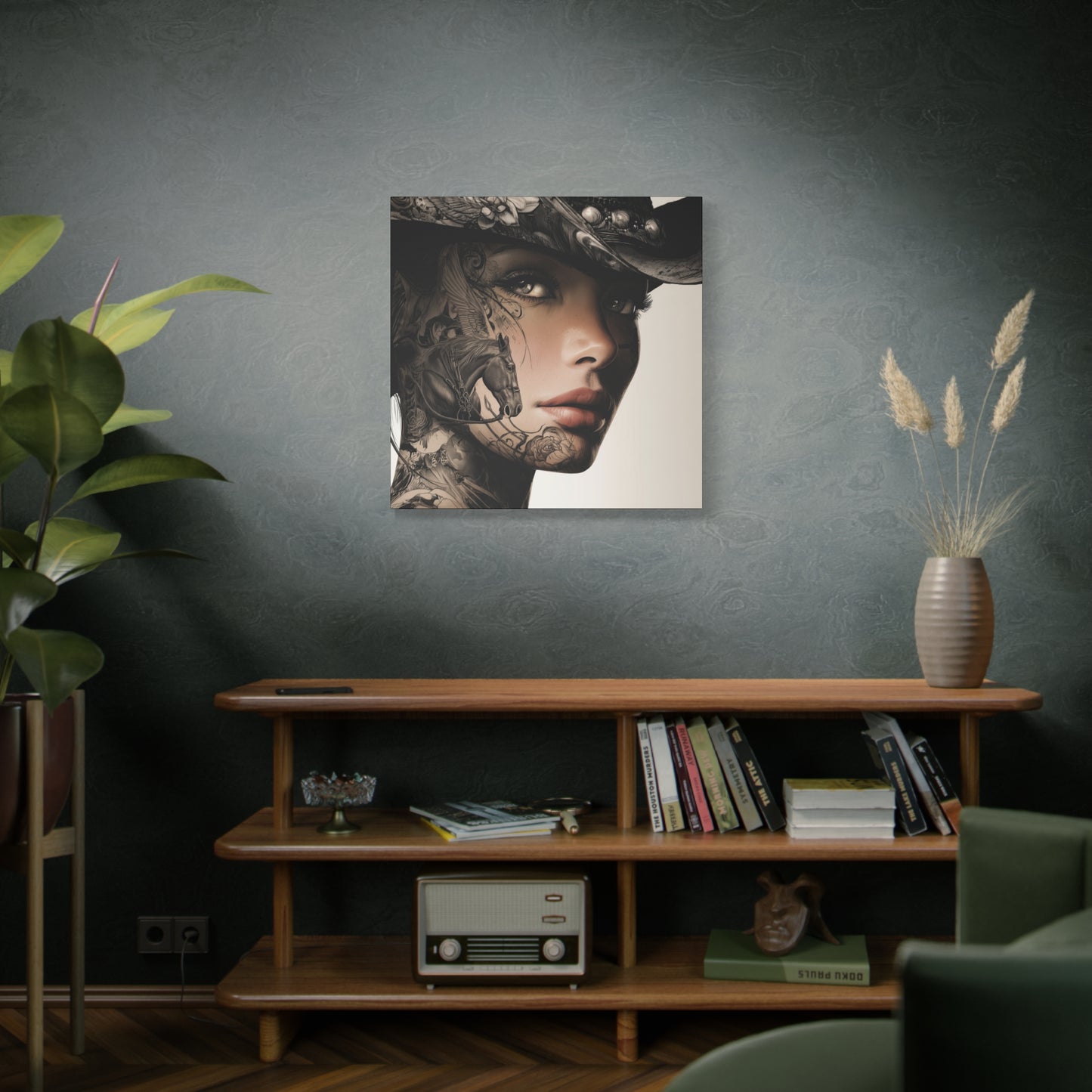 Gallery Wrapped Canvas, Wranglers and Wreckage Art Canvas, Erotic Pinup Art Canvas – Memphis