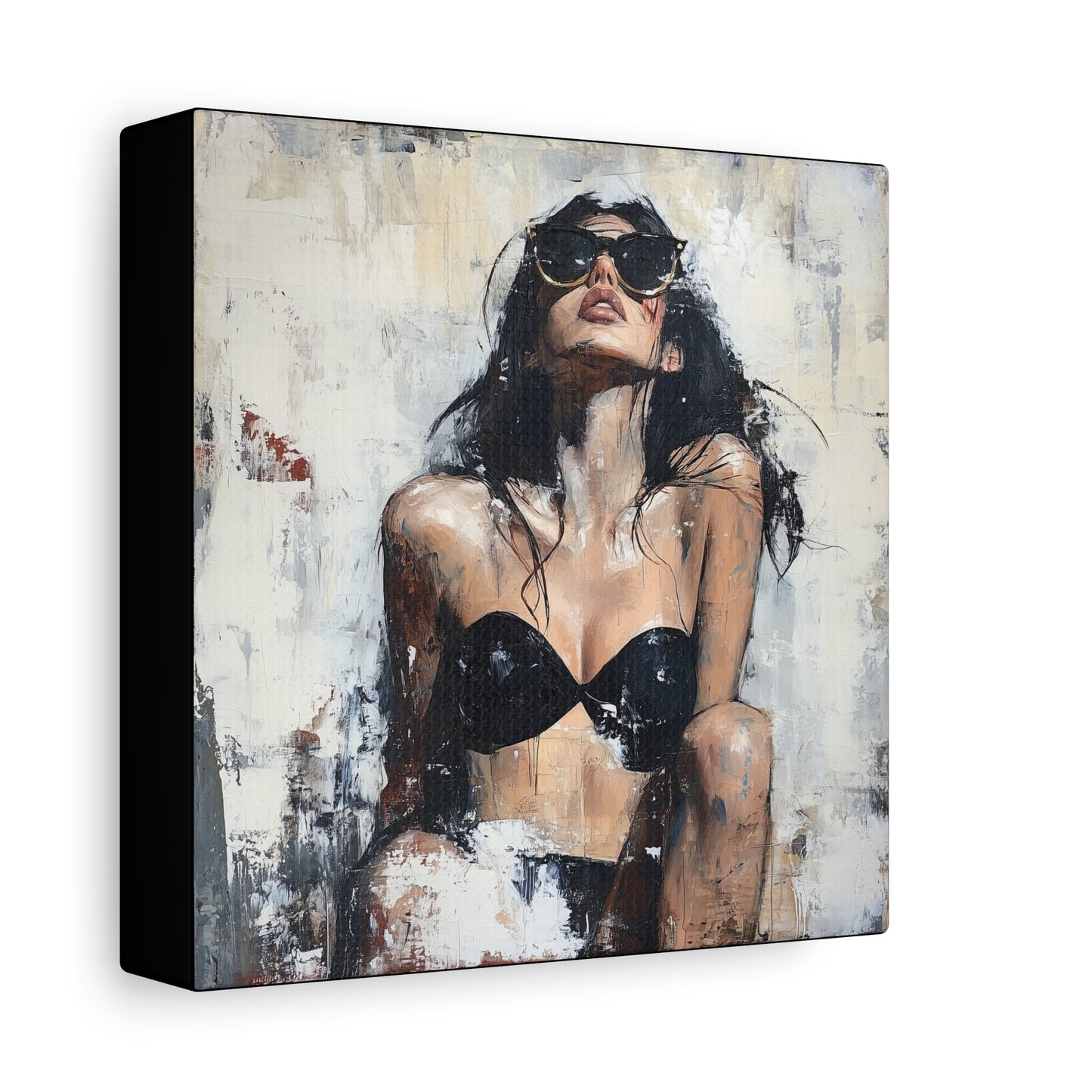 Gallery Wrapped Canvas, Sinners and Saints Art Canvas, Erotic Pinup Art Canvas – Stevie