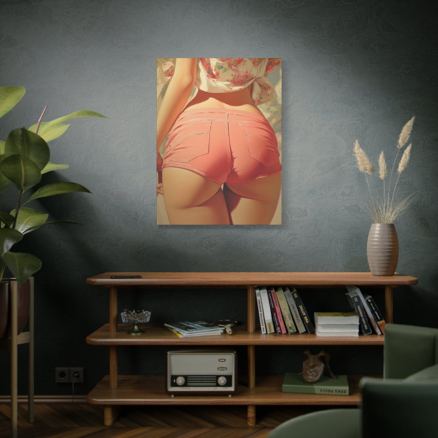 Gallery Wrapped Canvas, Tongue and Cheek Art Canvas, Naughty Girl Art Canvas – Tammy