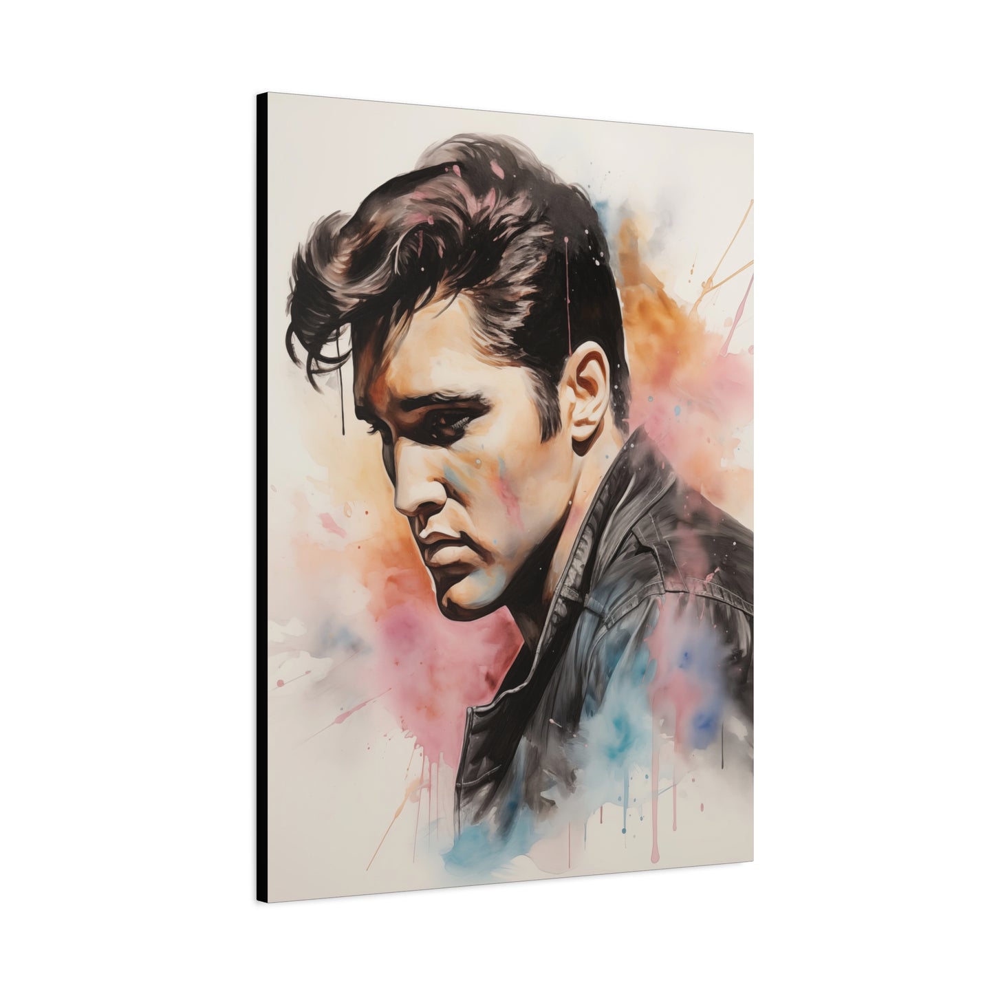 Gallery Wrapped Canvas, Celebrity Inspired, Pop Art Canvas – Elvis