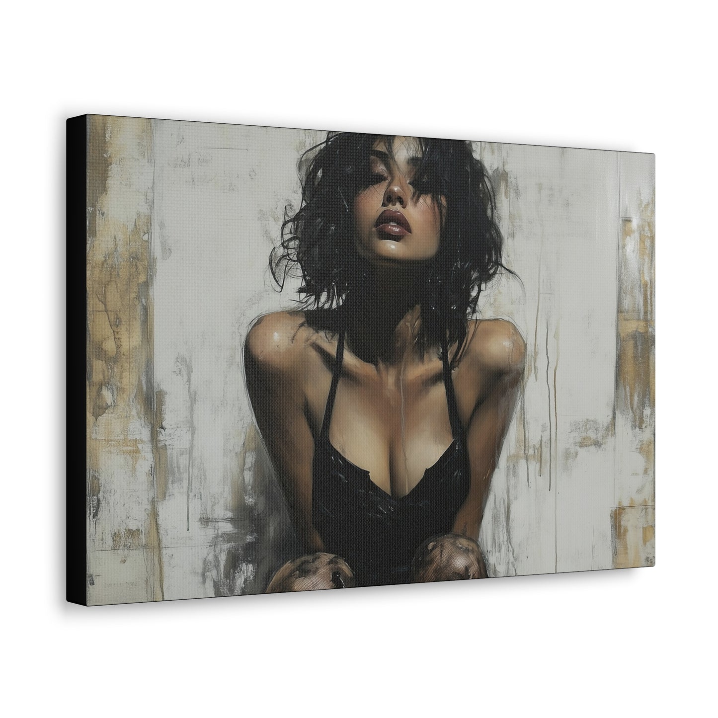 Gallery Wrapped Canvas, Sinners and Saints Art Canvas, Erotic Pinup Art Canvas – Vivienne