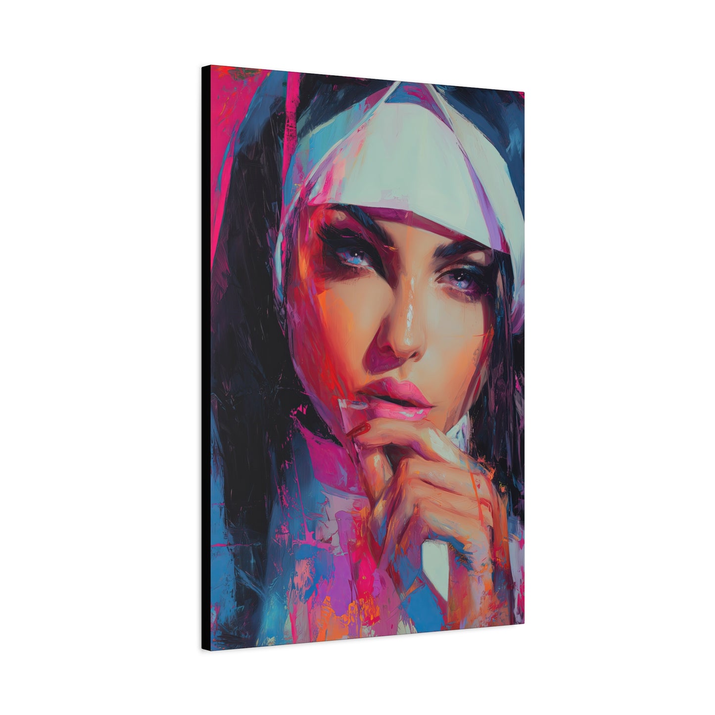 Gallery Wrapped Canvas, Habits and Heresy Art Canvas, Naughty Nuns Art Canvas – Sister Lucienne