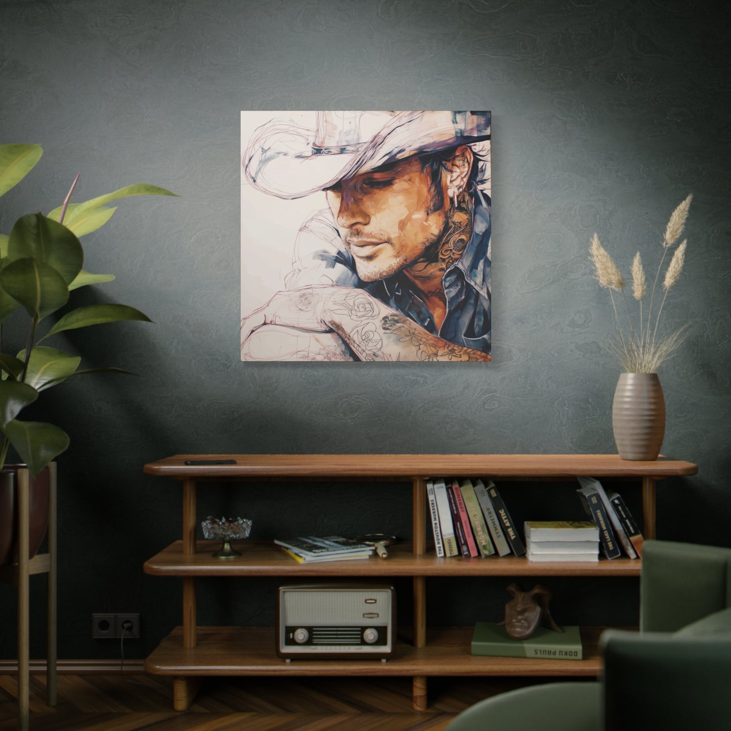 Gallery Wrapped Canvas, Wranglers and Wreckage Art Canvas, Erotic Pinup Art Canvas – Wade