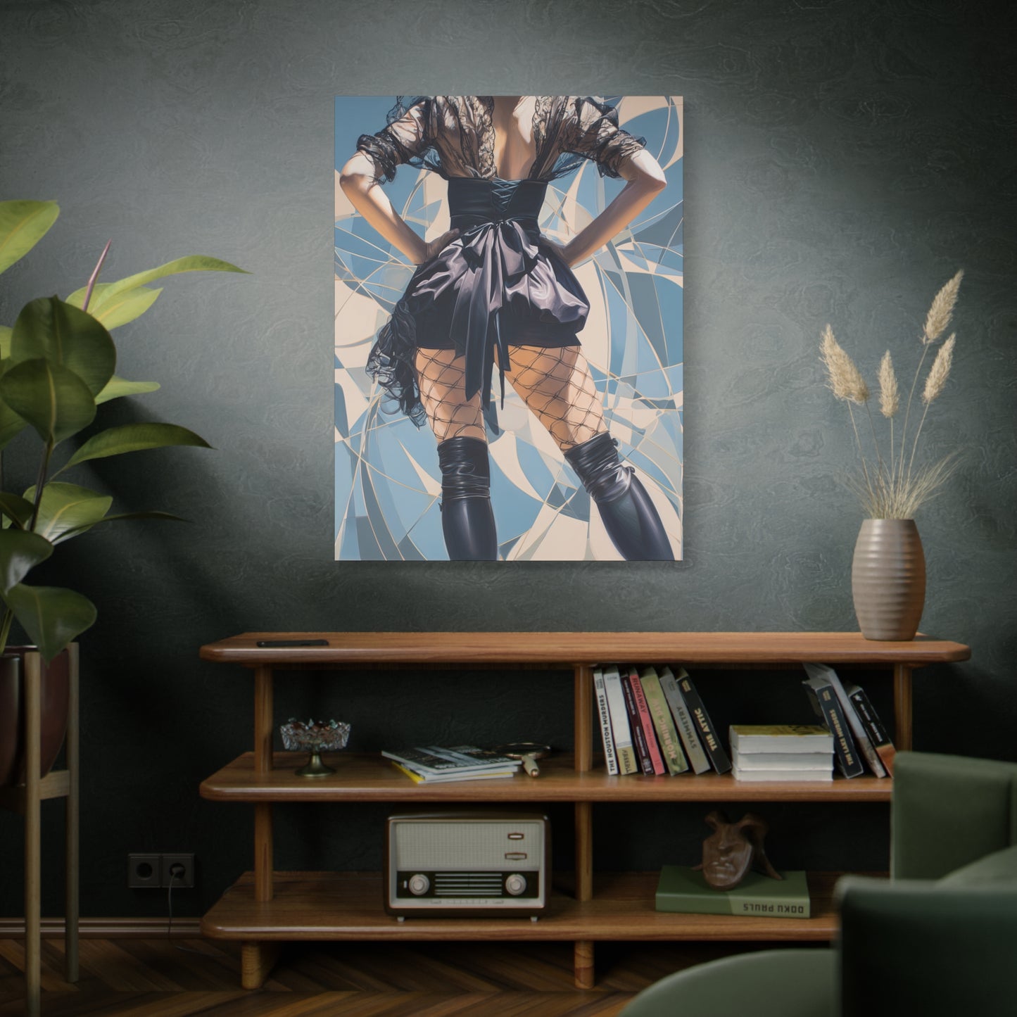 Gallery Wrapped Canvas, Tongue and Cheek Art Canvas, Naughty Girl Art Canvas – Dani