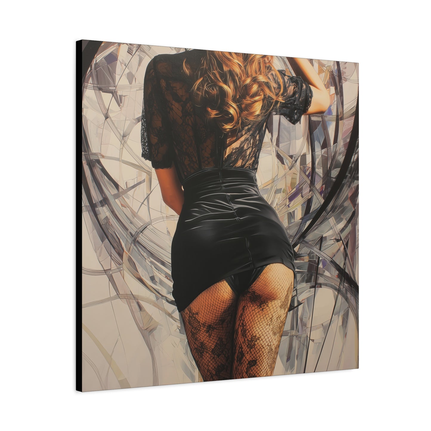 Gallery Wrapped Canvas, Tongue and Cheek Art Canvas, Naughty Girl Art Canvas – Morgan