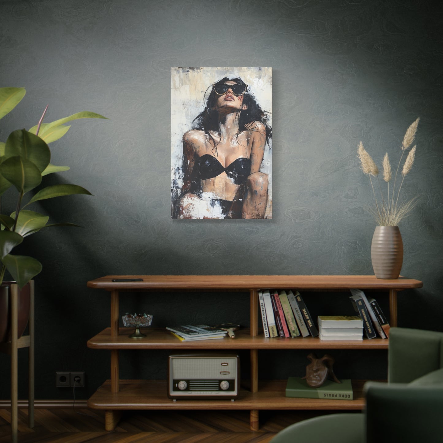 Gallery Wrapped Canvas, Sinners and Saints Art Canvas, Erotic Pinup Art Canvas – Stevie