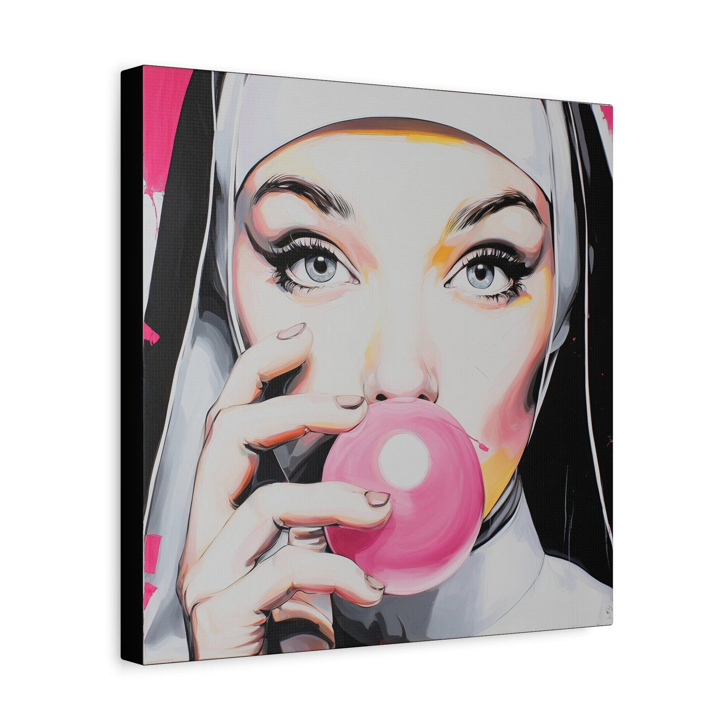 Gallery Wrapped Canvas, Habits and Heresy Art Canvas, Naughty Nuns Art Canvas – Sister Gloria