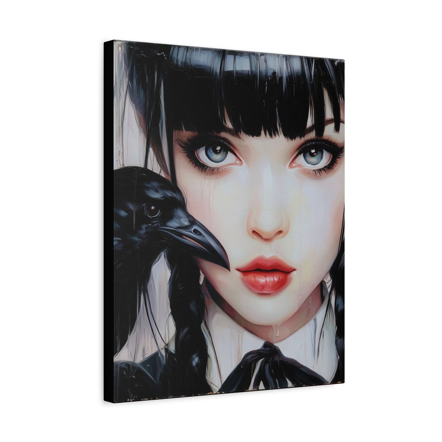 Gallery Wrapped Canvas, Myth and Bones Gothic Art Canvas, Dark Muse Canvas - Isolde