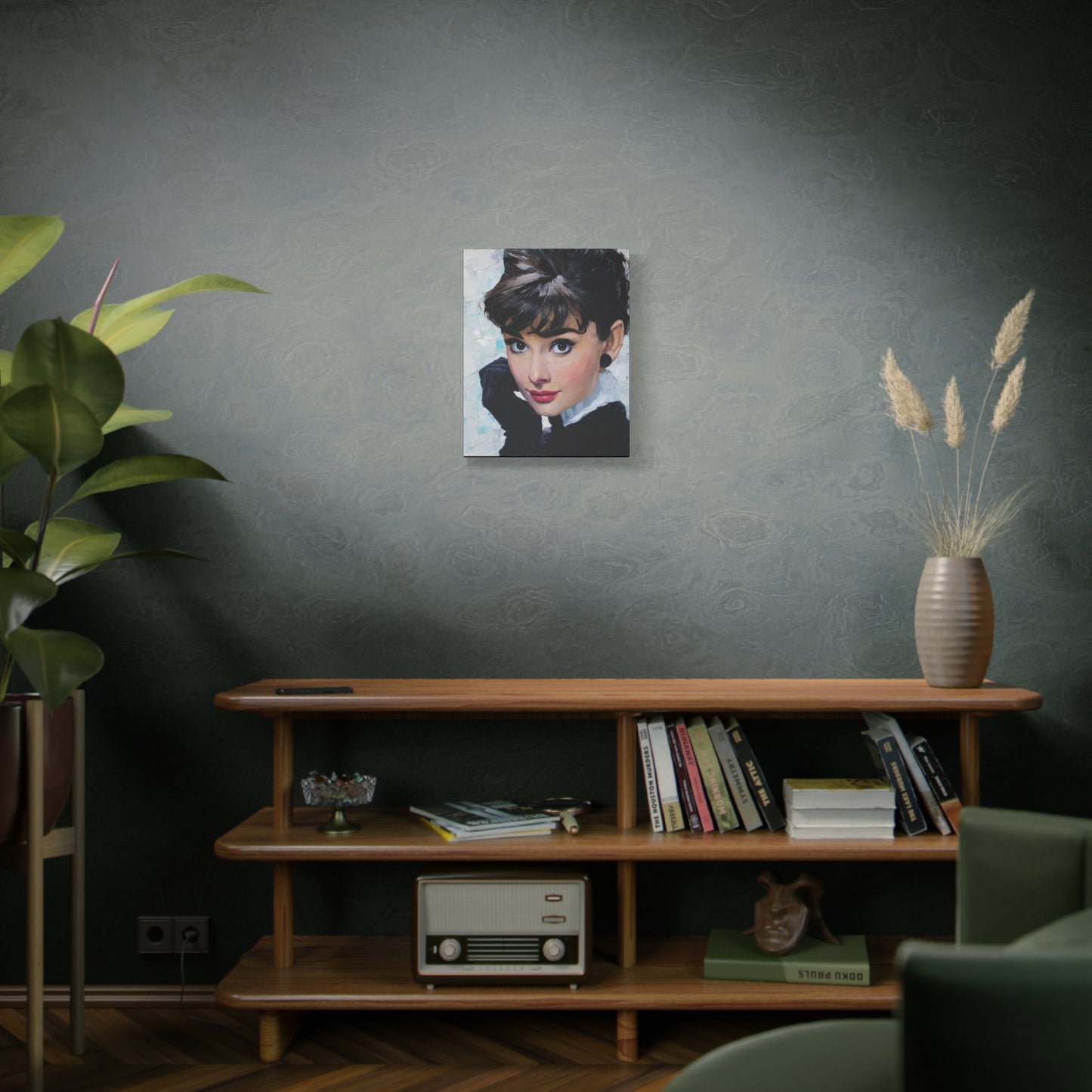 Gallery Wrapped Canvas, The Diva Project Art Canvas, Pinup Art Canvas – Audrey Hepburn - SEVEN