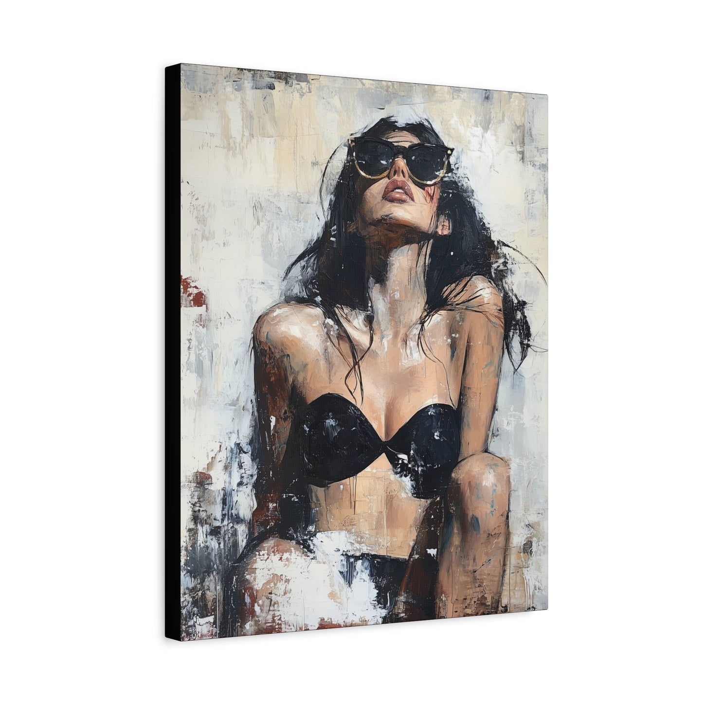 Gallery Wrapped Canvas, Sinners and Saints Art Canvas, Erotic Pinup Art Canvas – Stevie
