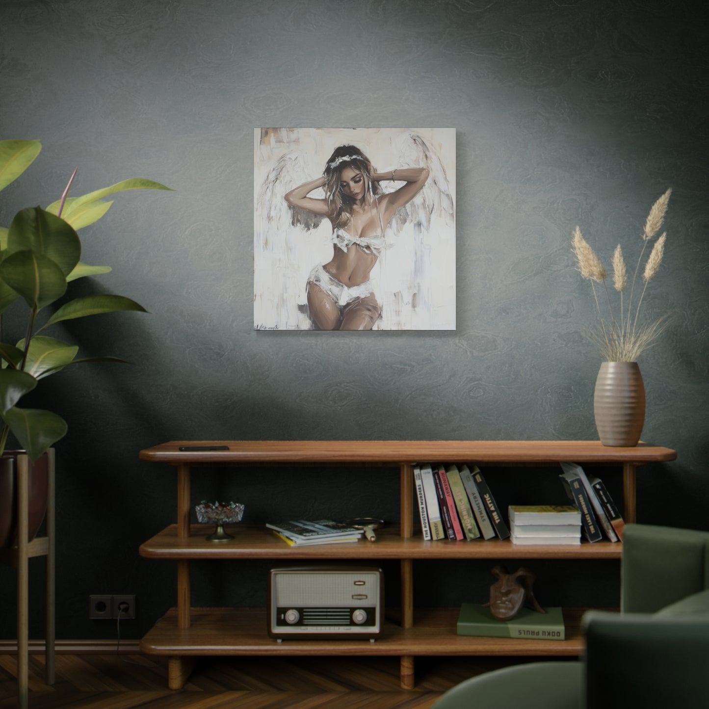 Gallery Wrapped Canvas, Sinners and Saints Art Canvas, Erotic Pinup Art Canvas – Holly