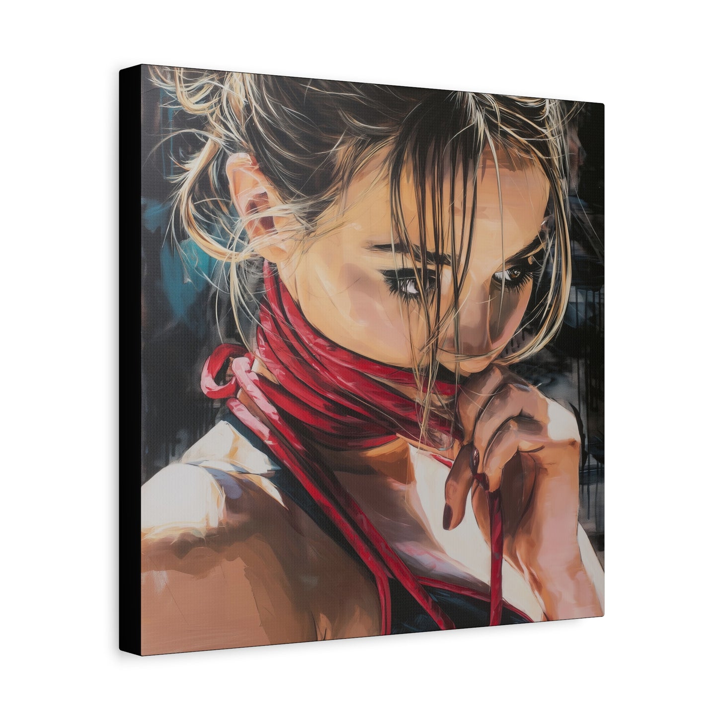Gallery Wrapped Canvas, Ropes and Reverence Art Canvas, Erotic Shibari Art Canvas – Aya