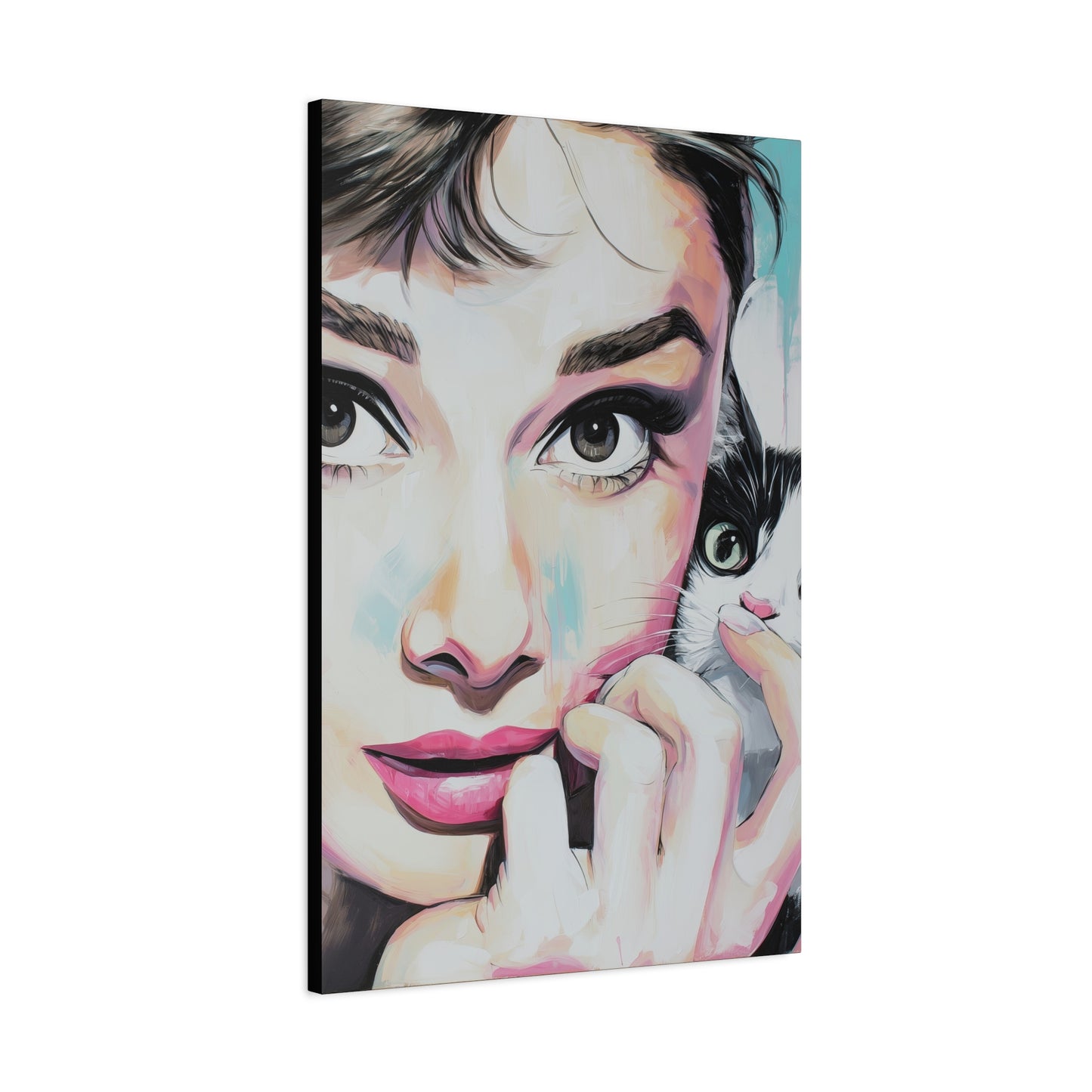 Gallery Wrapped Canvas, The Diva Project Art Canvas, Pinup Art Canvas – Audrey Hepburn - ONE
