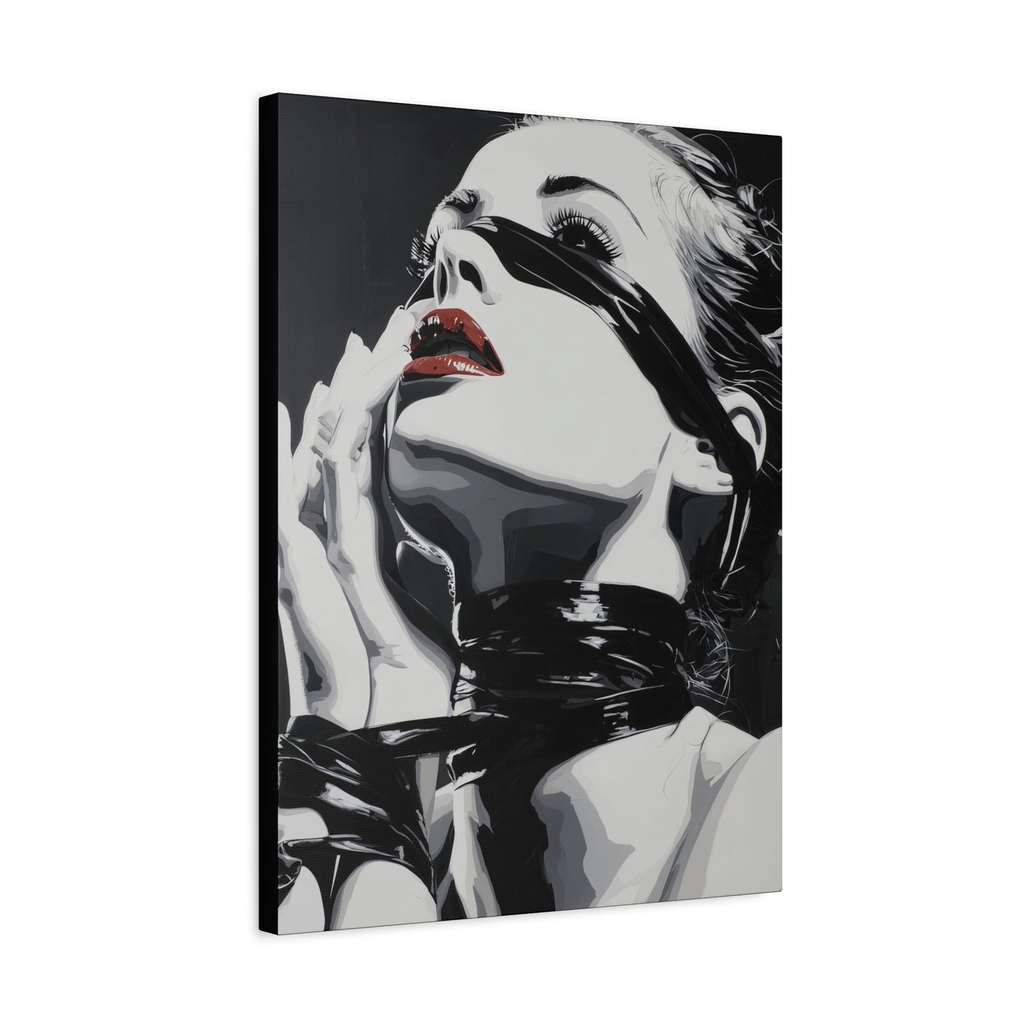 Gallery Wrapped Canvas, Ropes and Reverence Art Canvas, Erotic Shibari Art Canvas – Sable