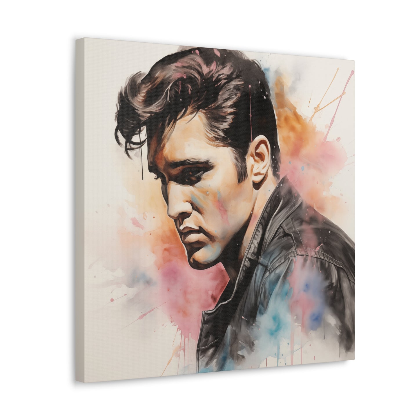 Gallery Wrapped Canvas, Celebrity Inspired, Pop Art Canvas – Elvis
