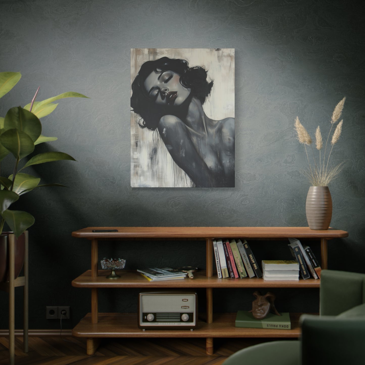 Gallery Wrapped Canvas, Sinners and Saints Art Canvas, Erotic Pinup Art Canvas – Lonna