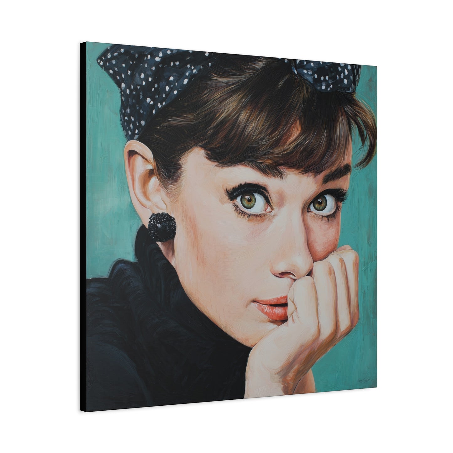Gallery Wrapped Canvas, The Diva Project Art Canvas, Pinup Art Canvas – Audrey Hepburn - FOUR