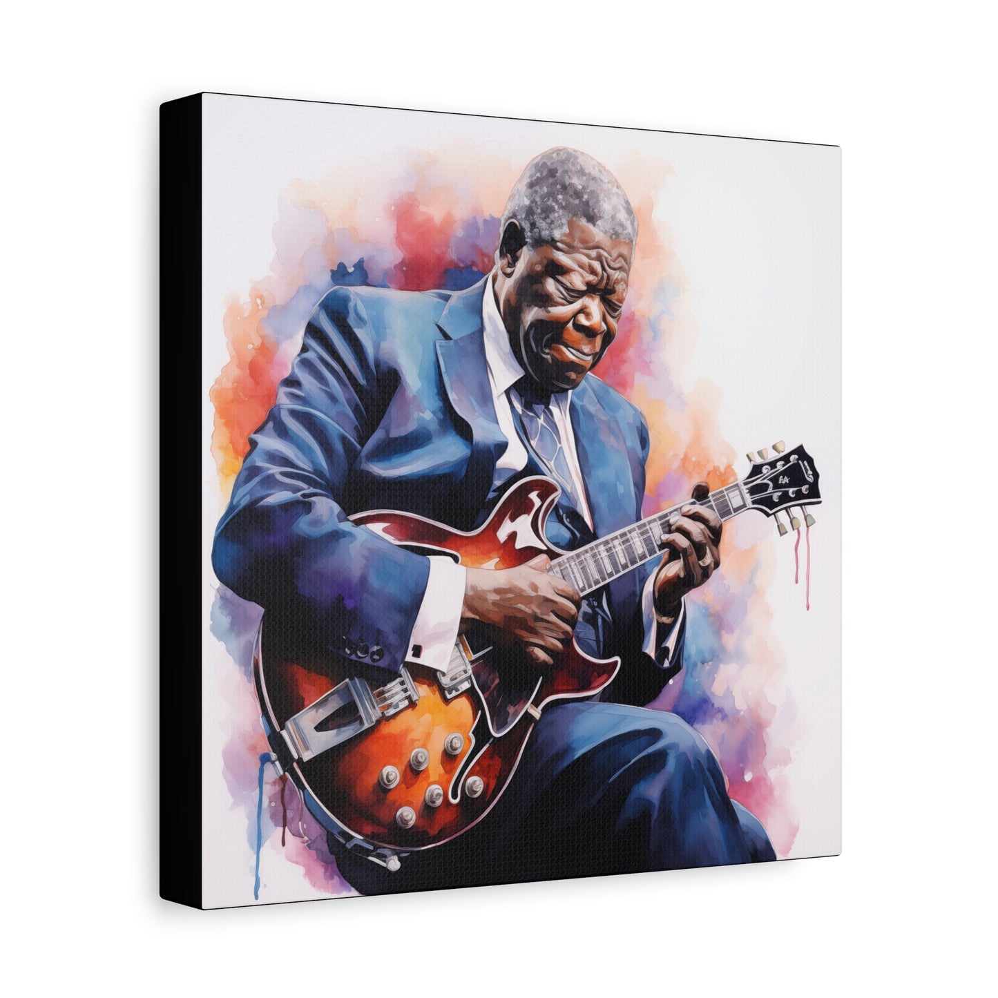 Gallery Wrapped Canvas, Celebrity Inspired, Pop Art Canvas – The King Also