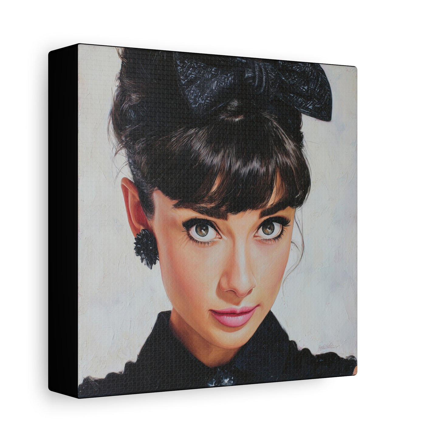 Gallery Wrapped Canvas, The Diva Project Art Canvas, Pinup Art Canvas – Audrey Hepburn - NINE
