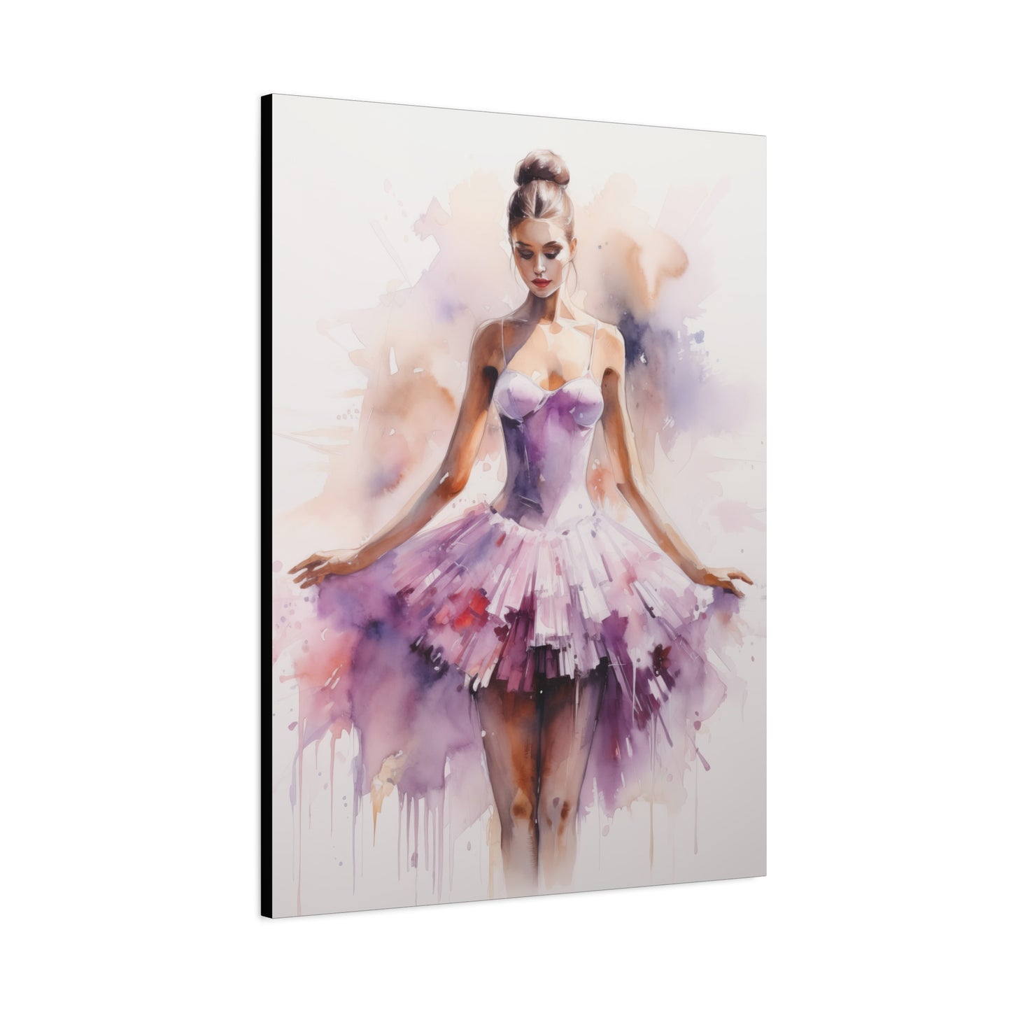 Pointes and Platforms, Gallery Wrapped Canvas, Ballerina Beauty, Ballet Art Canvas – Joanna