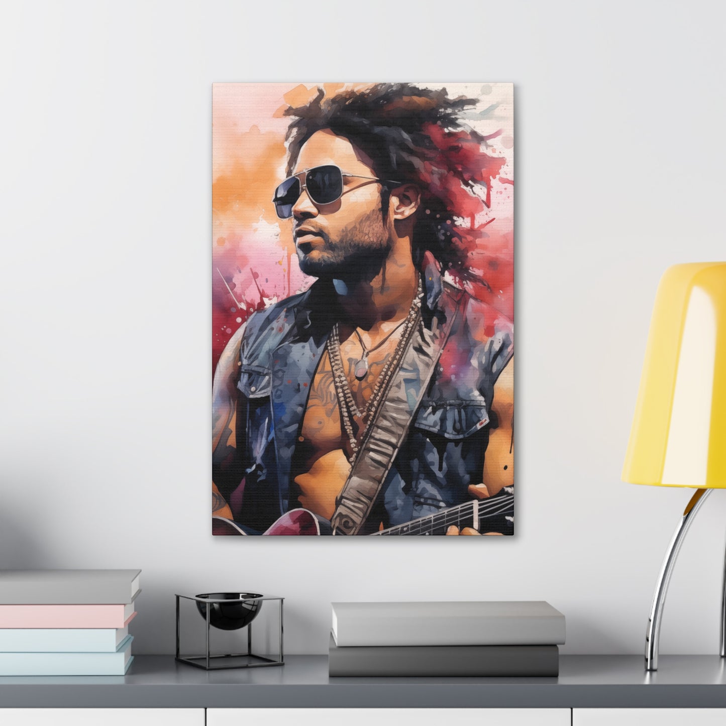 Gallery Wrapped Canvas, Celebrity Inspired, Pop Art Canvas – Lenny