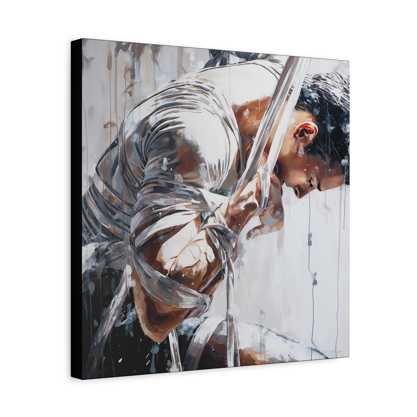 Gallery Wrapped Canvas, Ropes and Reverence Art Canvas, Erotic Shibari Art Canvas – Cassian