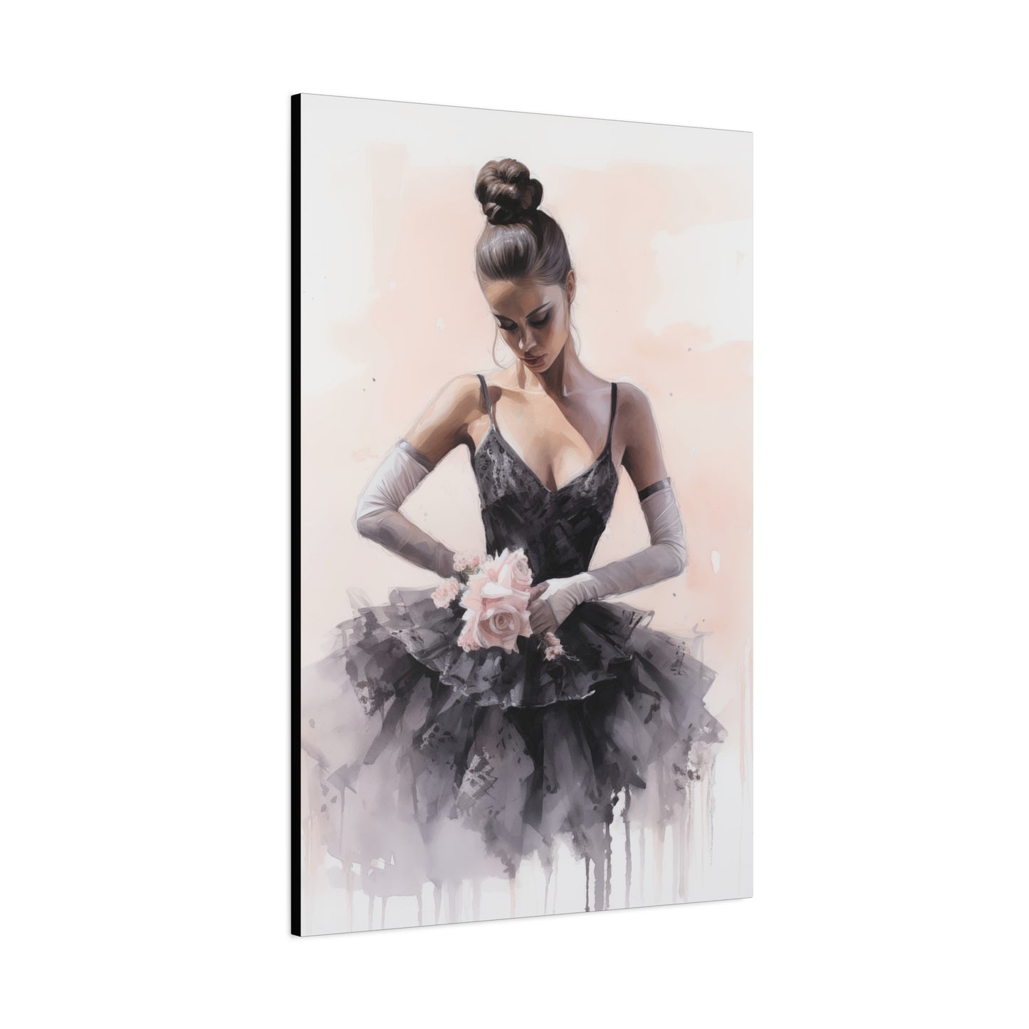 Pointes and Platforms, Gallery Wrapped Canvas, Ballerina Beauty, Ballet Art Canvas – Sonja