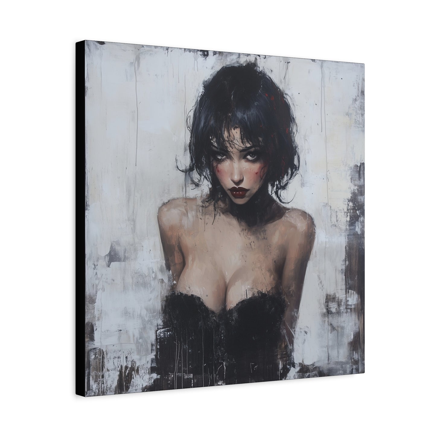 Gallery Wrapped Canvas, Sinners and Saints Art Canvas, Erotic Pinup Art Canvas – Lorna