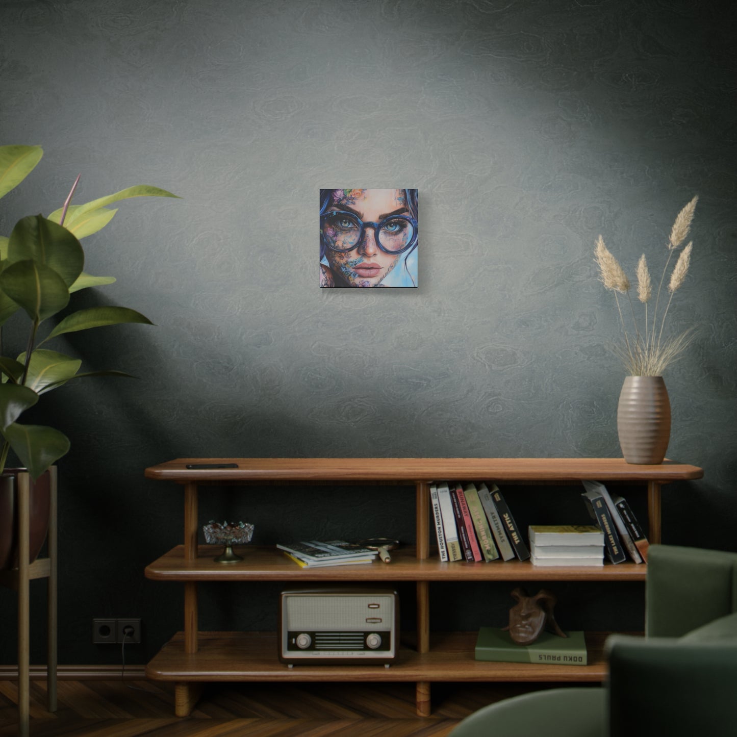 Canvas Gallery Wrap, Ladies in Lenses Wall Art, Abstract Femme Girl Art - Sara