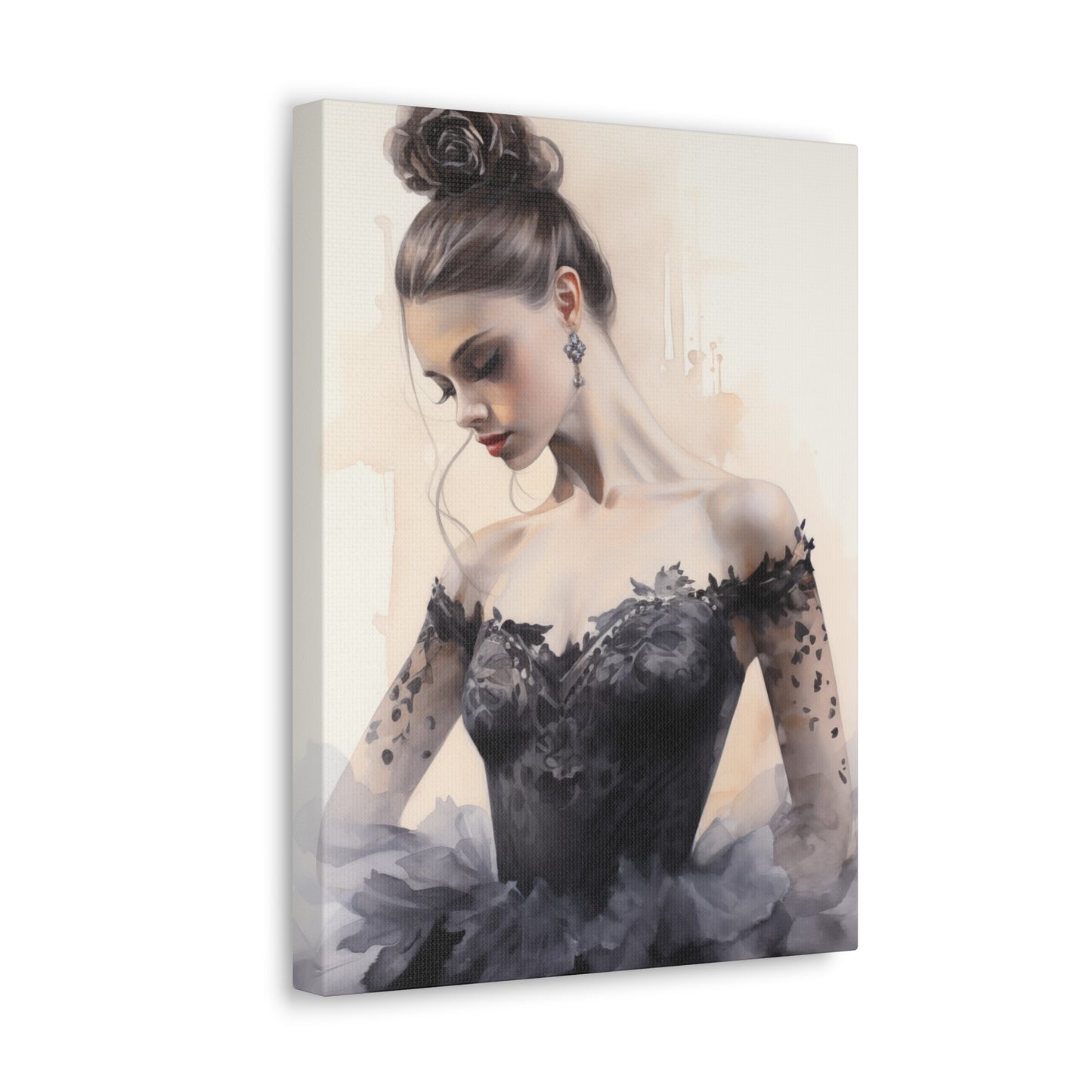 Gallery Wrapped Canvas, Ballerina Beauty, Ballet Art Canvas – Lola
