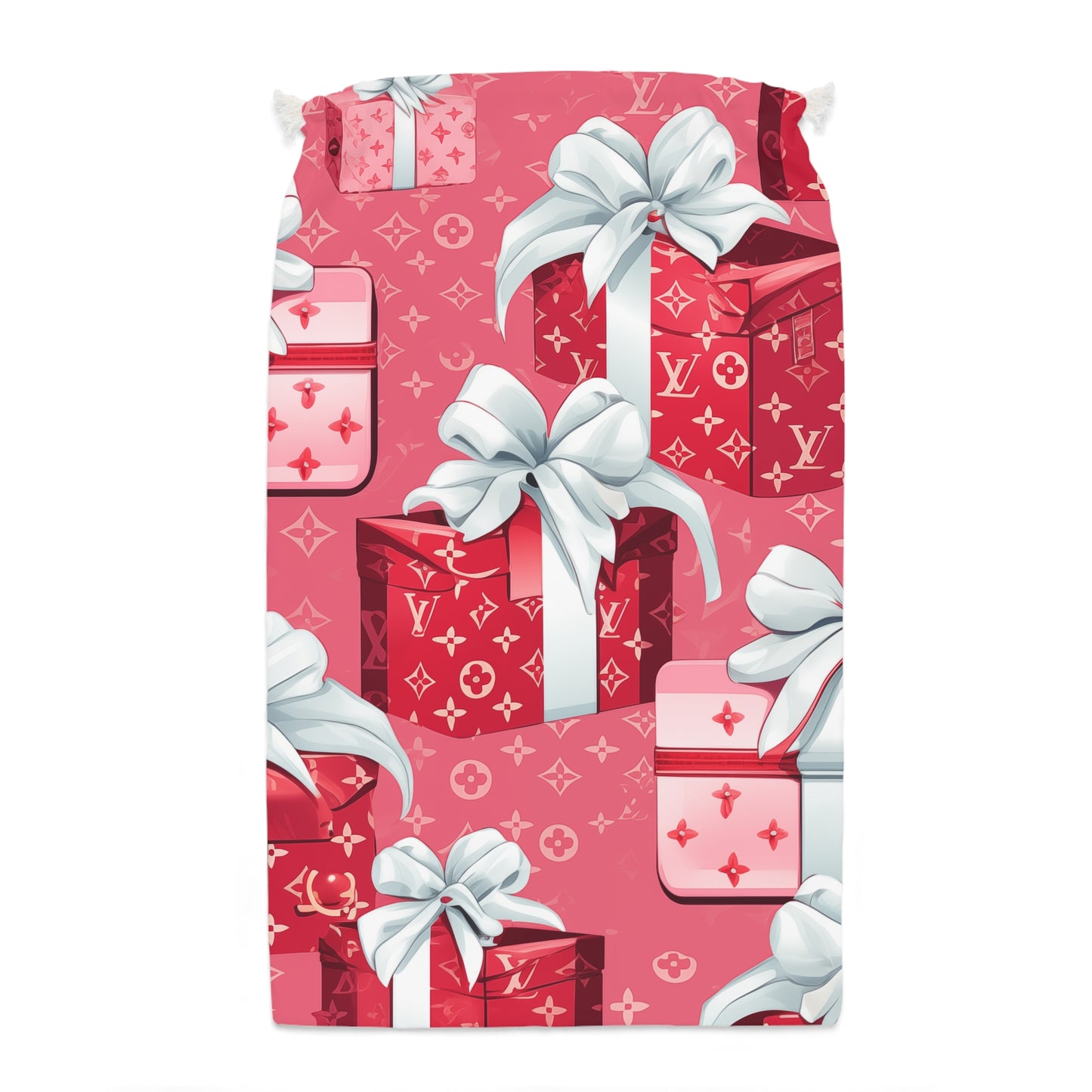 Designer Inspired Gift Sack - LV Pink Presents