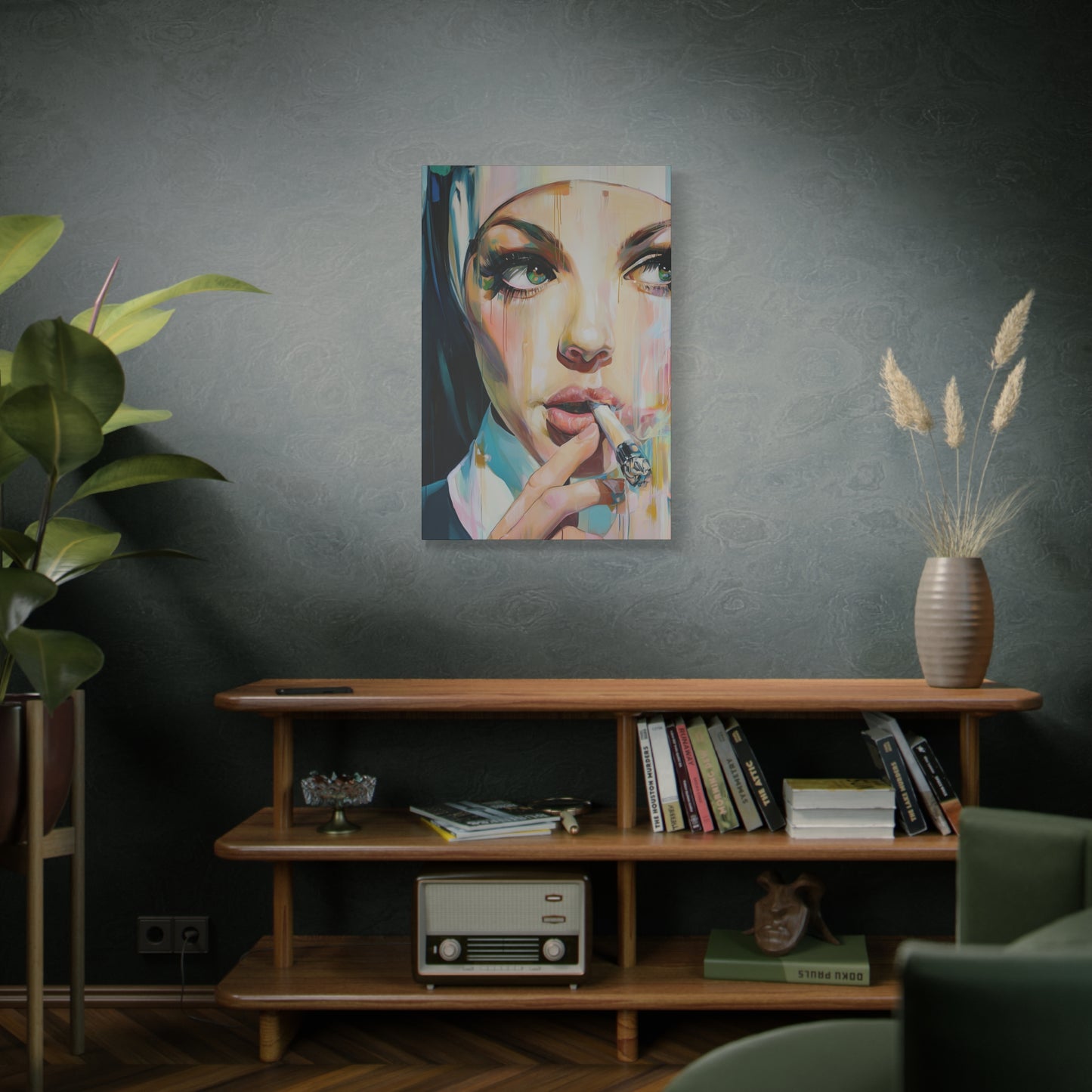 Gallery Wrapped Canvas, Habits and Heresy Art Canvas, Naughty Nuns Art Canvas – Sister Seraphine