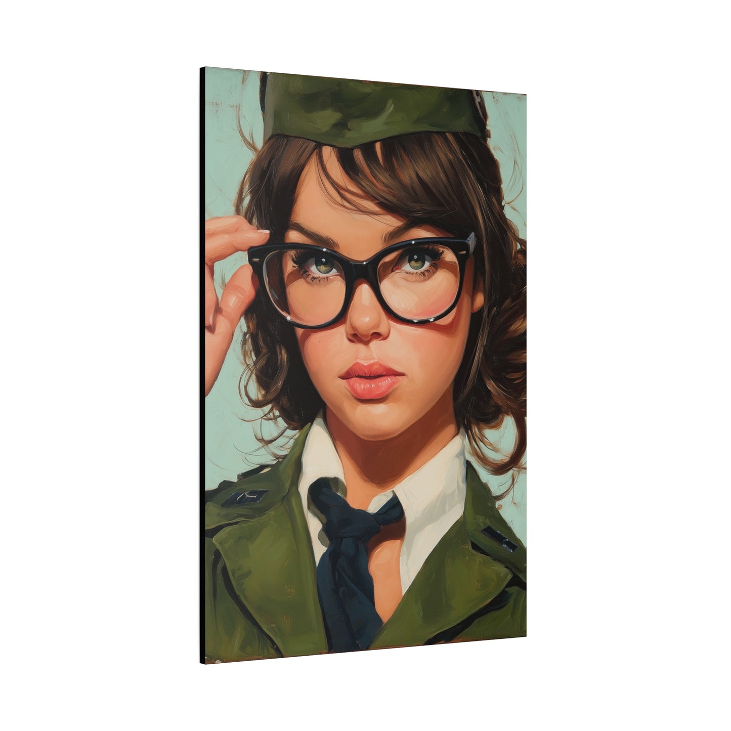 Gallery Wrapped Canvas, Liberty and Lace Art Canvas, Erotic Pinup Art Canvas – Piper