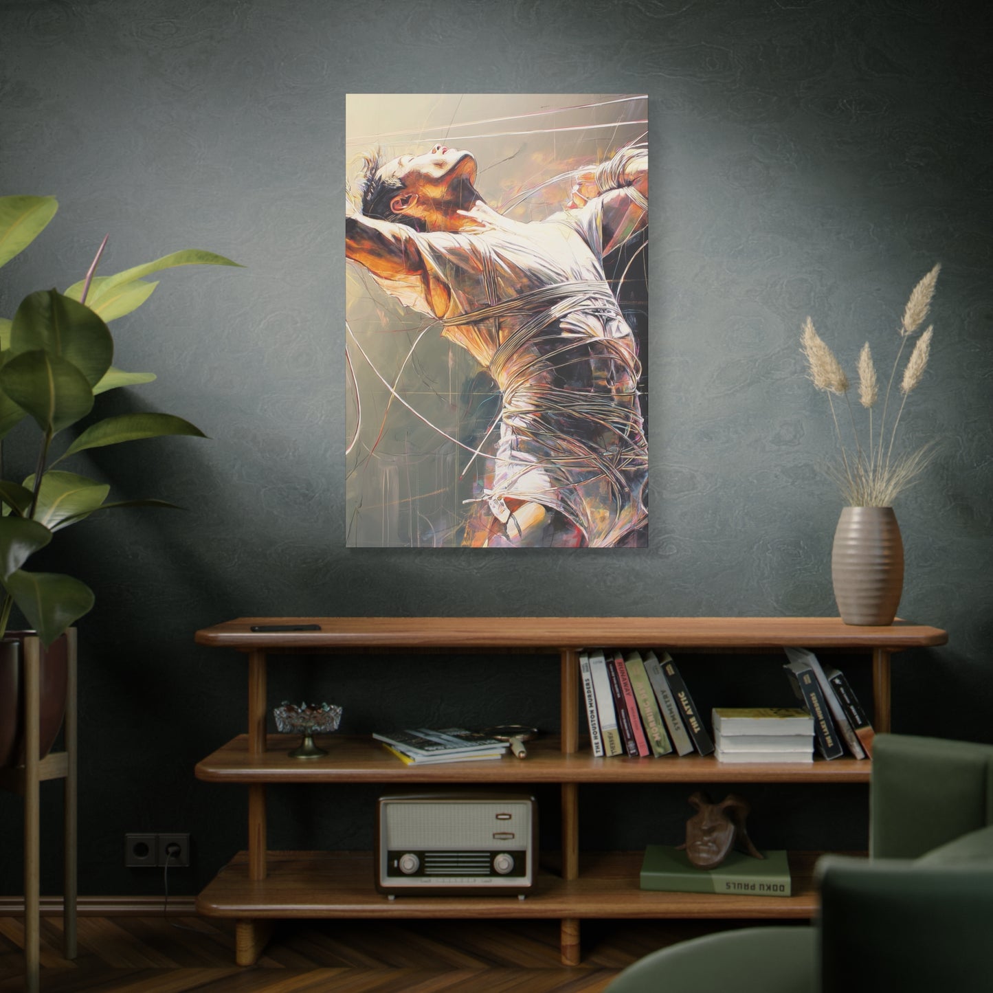 Gallery Wrapped Canvas, Ropes and Reverence Art Canvas, Erotic Shibari Art Canvas – Nikolai
