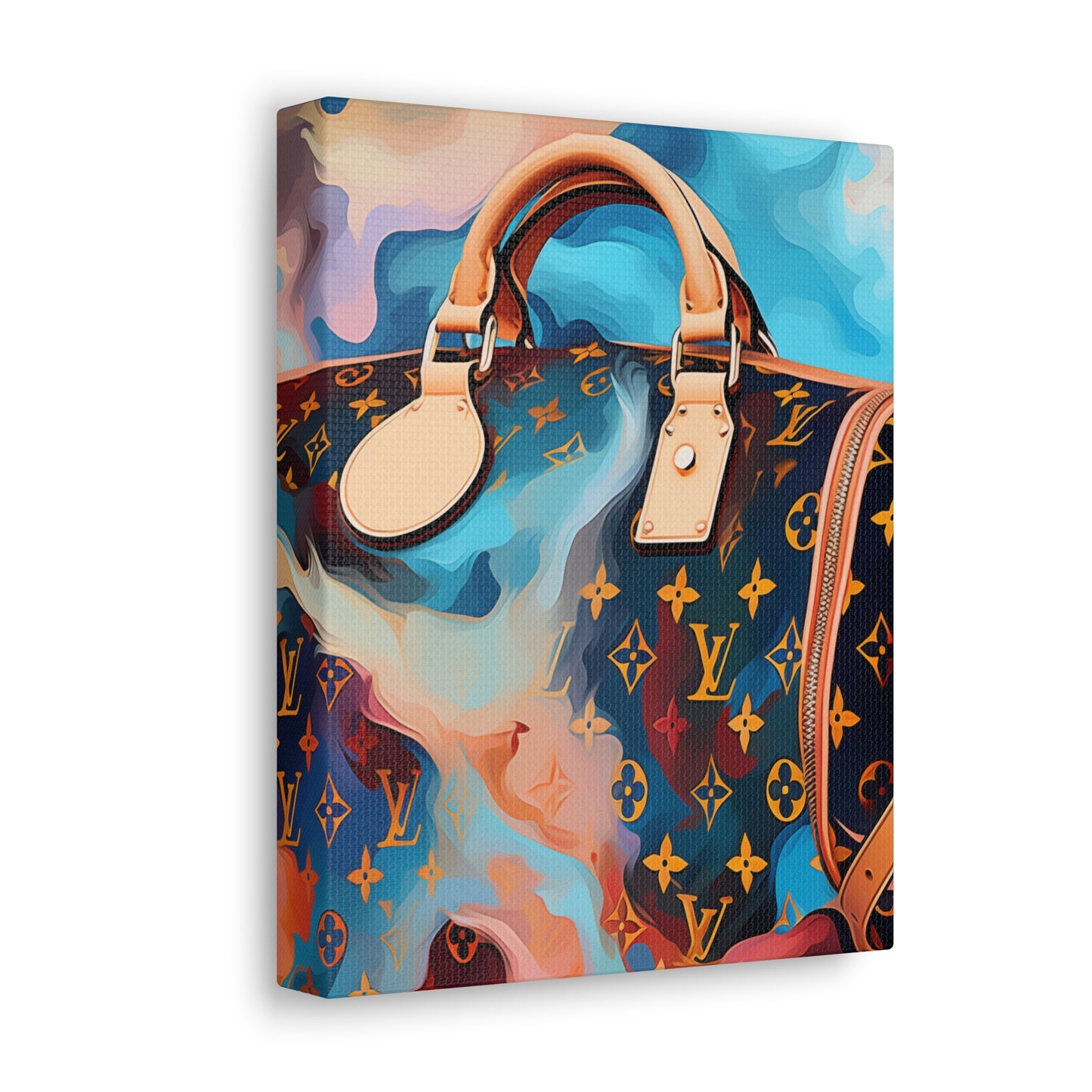 Canvas Gallery Wrap - LV Designer Inspired Wall Art - Abstract