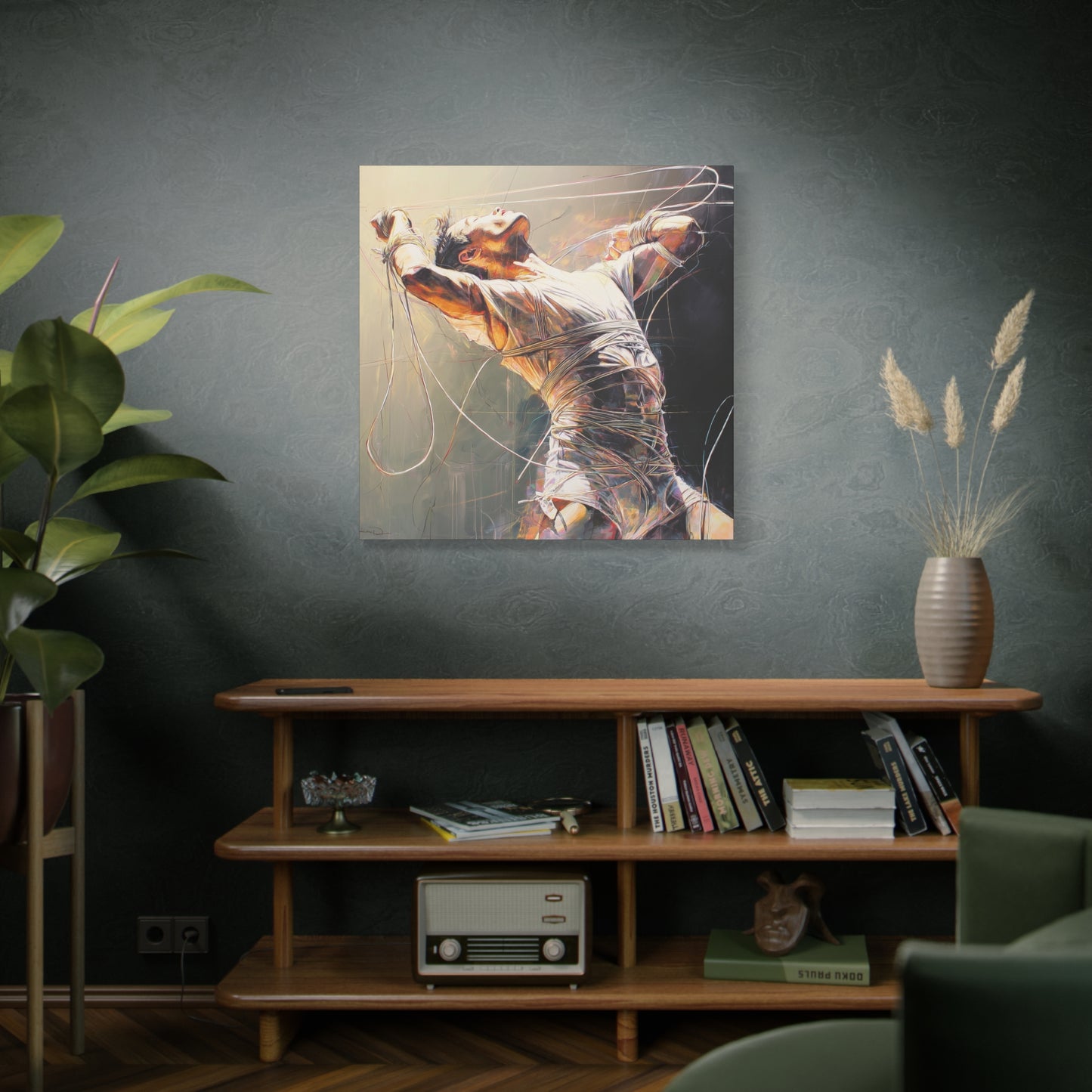 Gallery Wrapped Canvas, Ropes and Reverence Art Canvas, Erotic Shibari Art Canvas – Nikolai