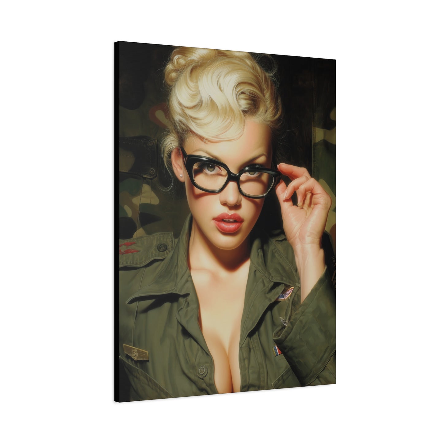 Gallery Wrapped Canvas, Liberty and Lace Art Canvas, Erotic Art Canvas – Daphne