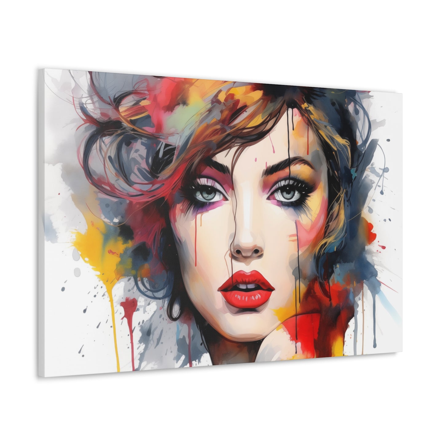 Canvas Wall Art, Gallery Wrapped Pop Art, Femme Doll Wall Art – Alessia